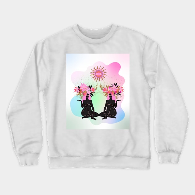 blooming together Crewneck Sweatshirt by anneamanda